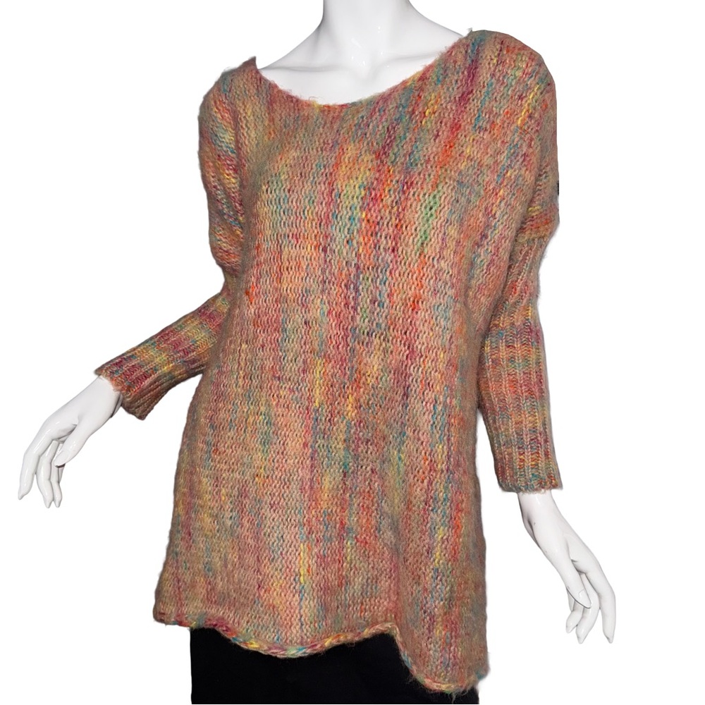 💖 Earthbound Chunky Knit Oversized Sweater Rainbow Dopamine‎